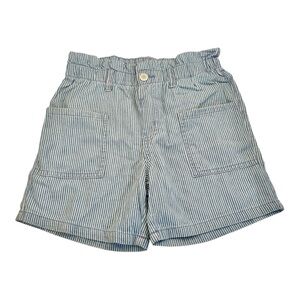 Thereabouts Striped Soft Denim Paperbag Shorts Size  8